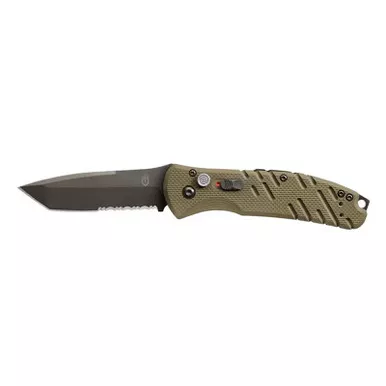 Gerber Propel Downrange Auto Knife 3.50" S30V Tanto Blade, OD Green G10 Handle