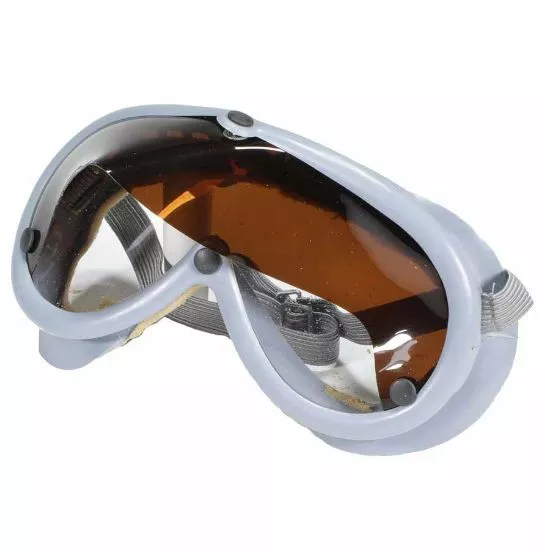 GERMAN BUNDESWEHR GREY GOGGLES W/ SUN SHADE
