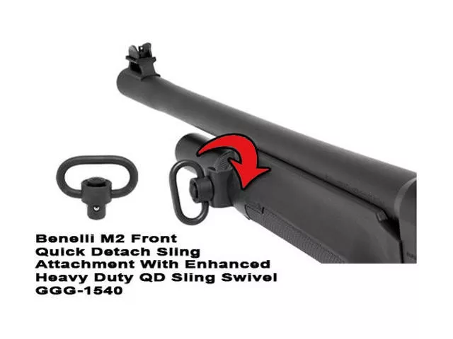 GG&G M2 QD Front Sling Attachment Only w/Enhanced Heavy Duty Quick Detach Sling Swivel Ambidextrous