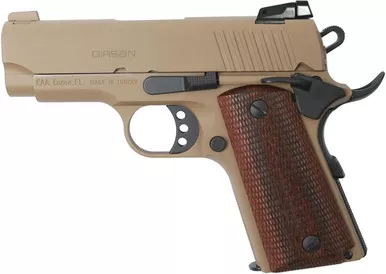 Girsan Mc1911sc Officer 45 ACP 3.40" 6+1 Fde Adjustable Sights