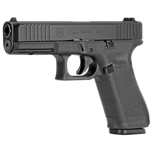 Glock 17 Gen5 - 9mm Pistol - 4.49" Marksman Barrel - 17Rd Front Serrations
