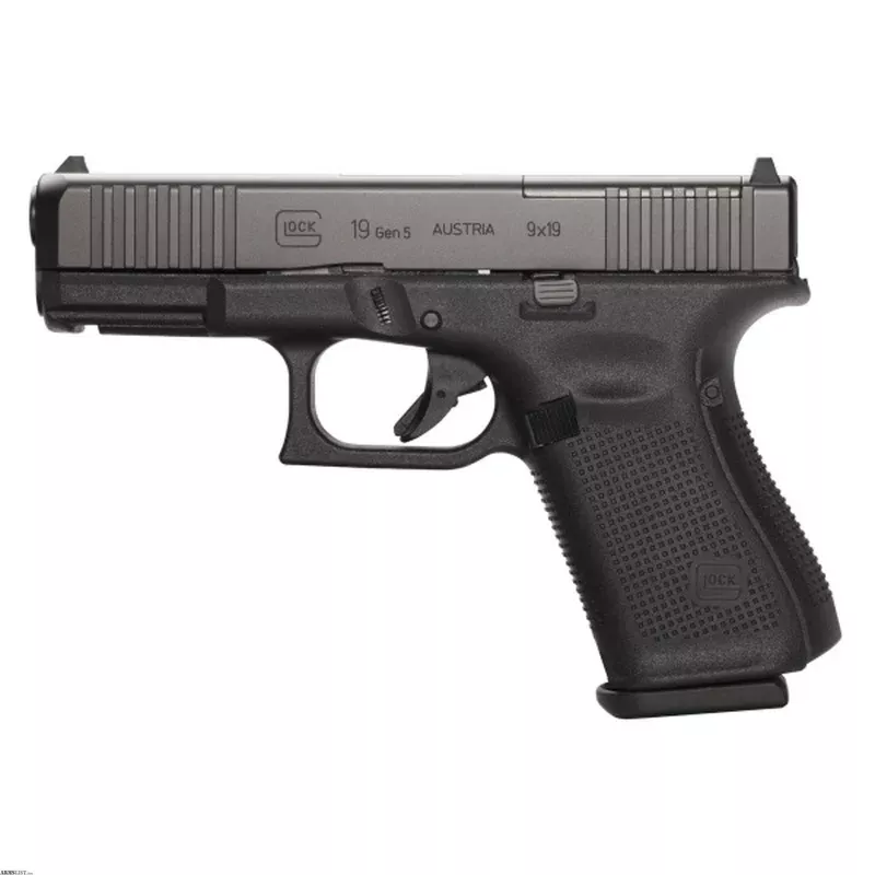 Glock G19 Gen 5 MOS 9mm Luger 4.02 Inch 10 Rds Black PA195S201MOS from ELK CO AMMO&ARMS INC near Saint Marys, Pennsylvania, USA