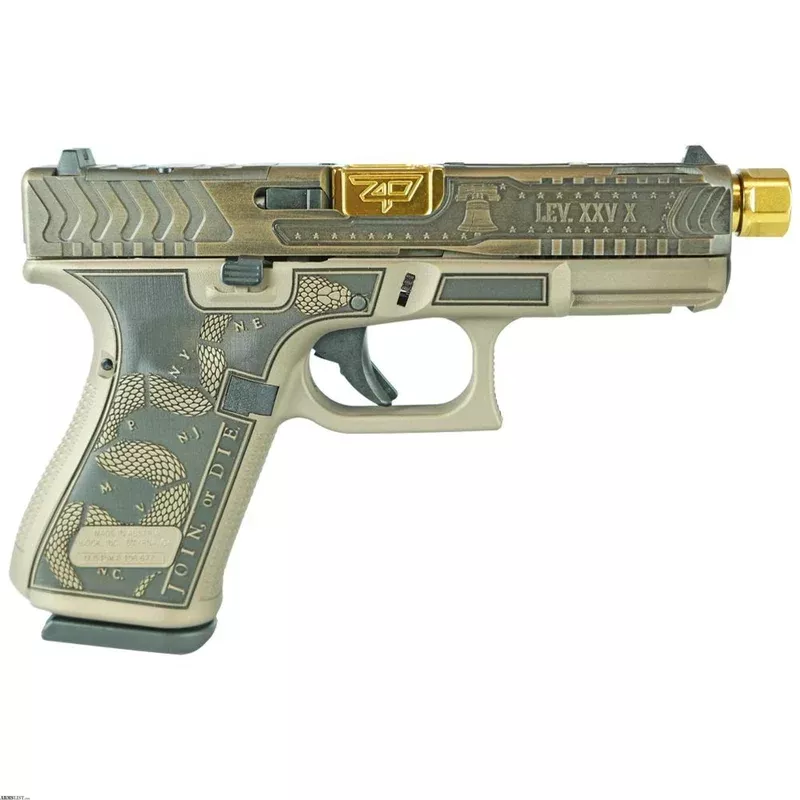 Glock G19 Gen 5 Revolution Colonial Brown 9mm 4.02 Inch 15 Rds GLPA195S203REVGB from ELK CO AMMO&ARMS INC near Saint Marys, Pennsylvania, USA