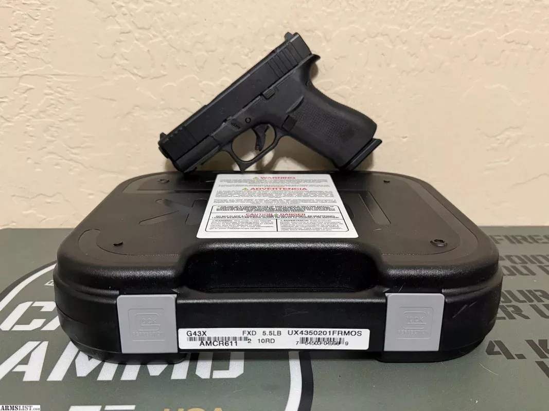 Glock G43X MOS 9×19 from Cactus Ammo LLC near Surprise, Arizona, USA