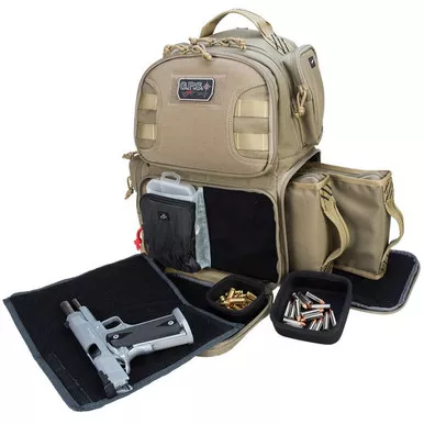 GPS T1610BPT Tactical Range 2-Handgun Backpack