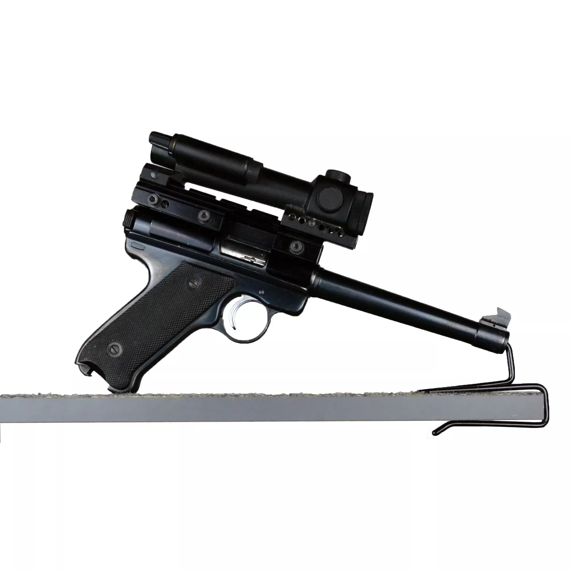 Gun Storage Solutions Back Over Handgun Hangers 2-Pack – Vinyl-Coated Wire Organizers
