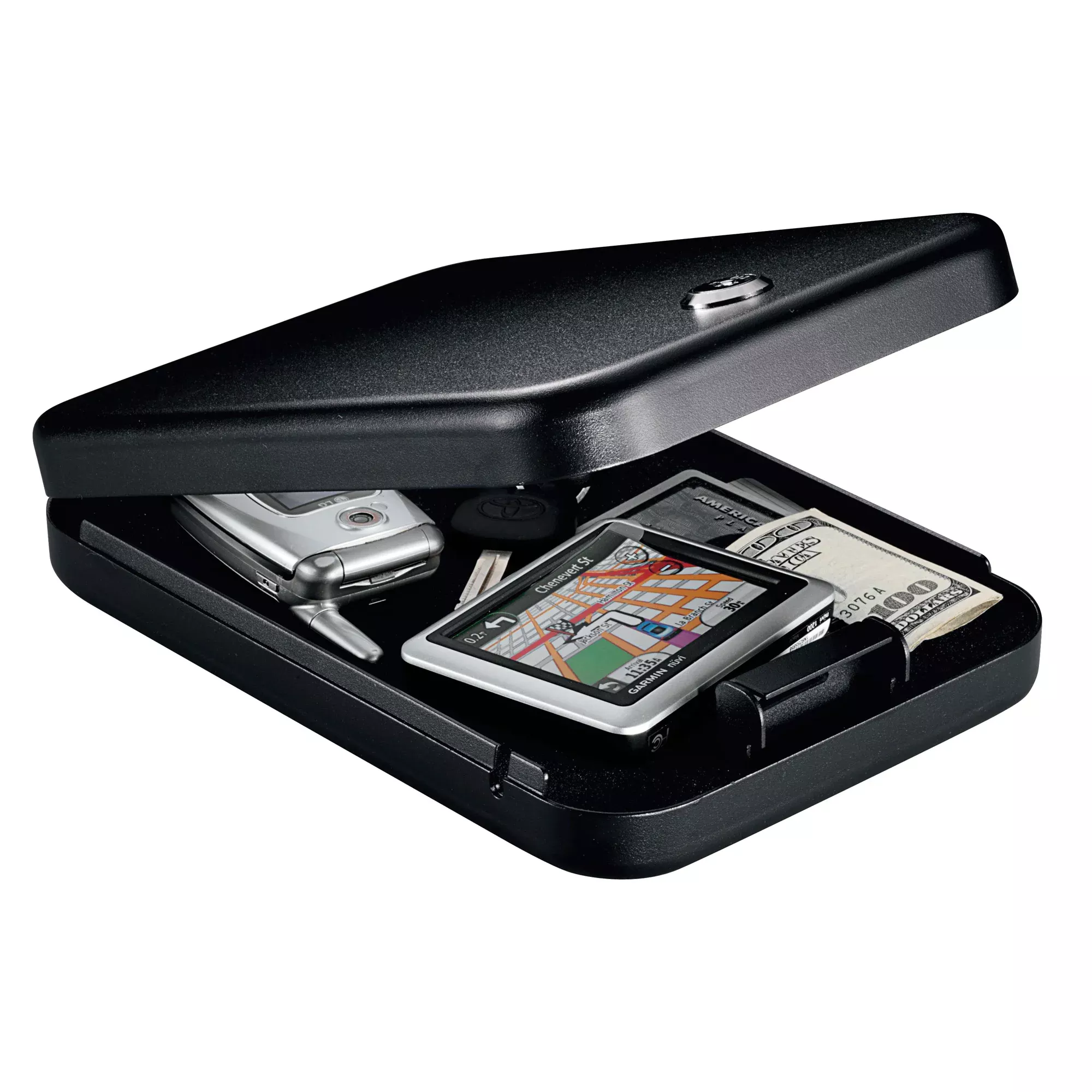 GunVault NanoVault 200 Portable Handgun Safe with Cable – Compact Steel Security