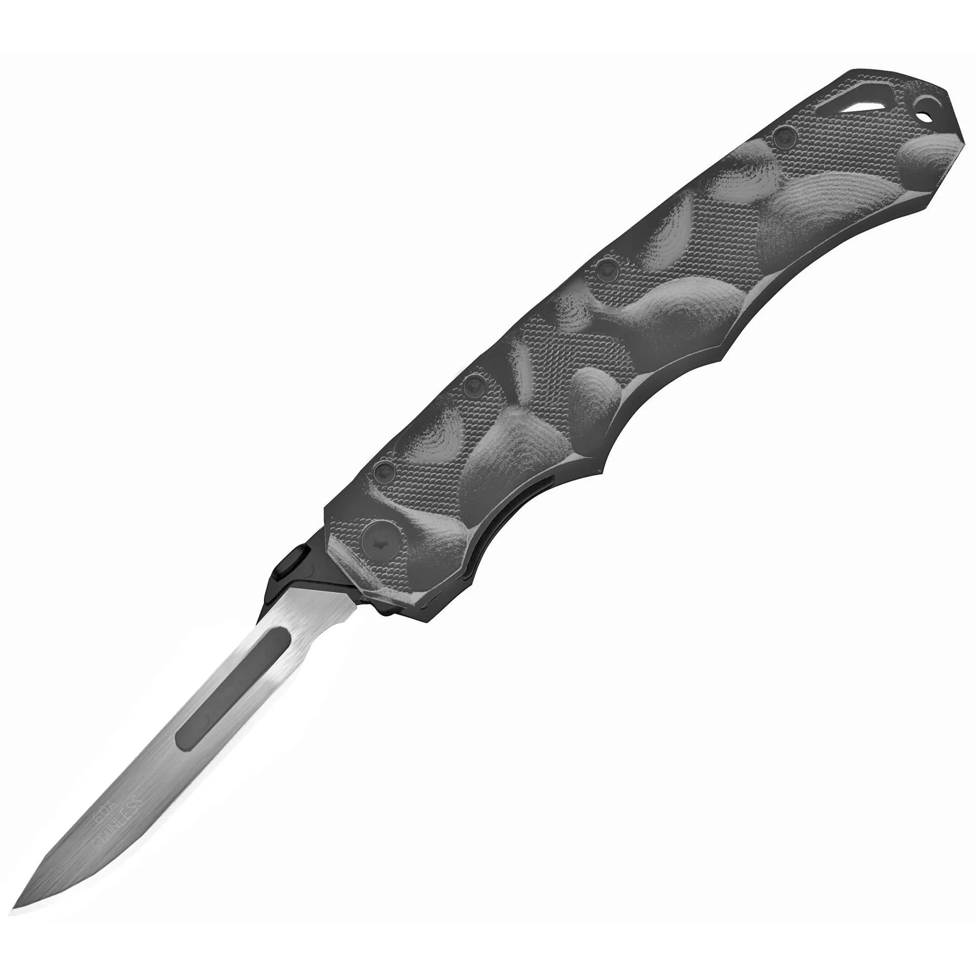 Havalon Piranta Stag Folding Knife Liner Lock Blade 2.75"