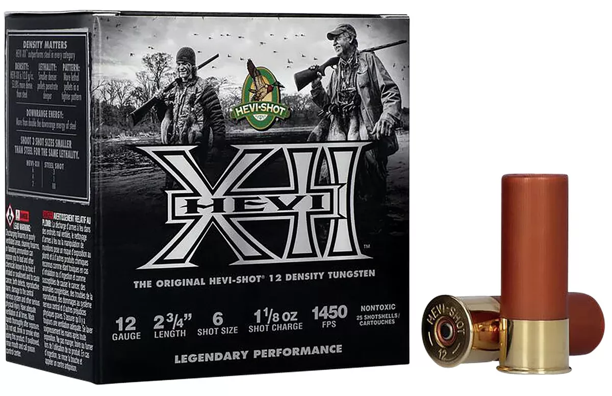 HEVI-Shot HS51316 HEVI-XII12Gauge 2.75" 1 1/8oz Tungsten 6Shot 25 Per Box/10 Case