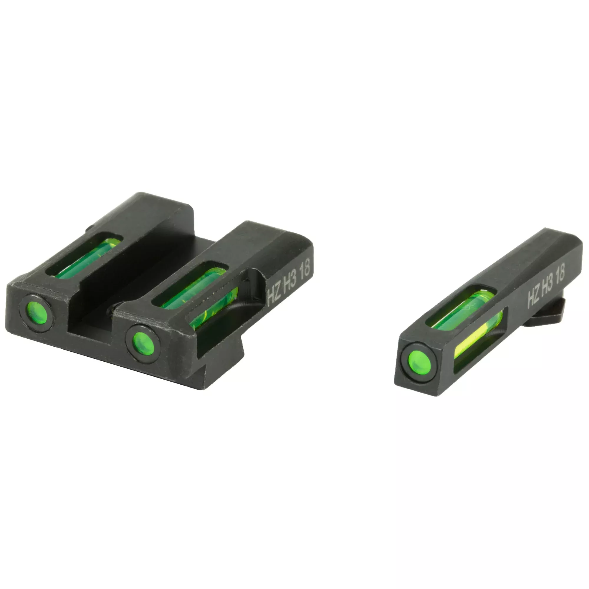 Hi-Viz H3 Night Sights for Glock 17/19 – Tritium Front, U-Notch Rear
