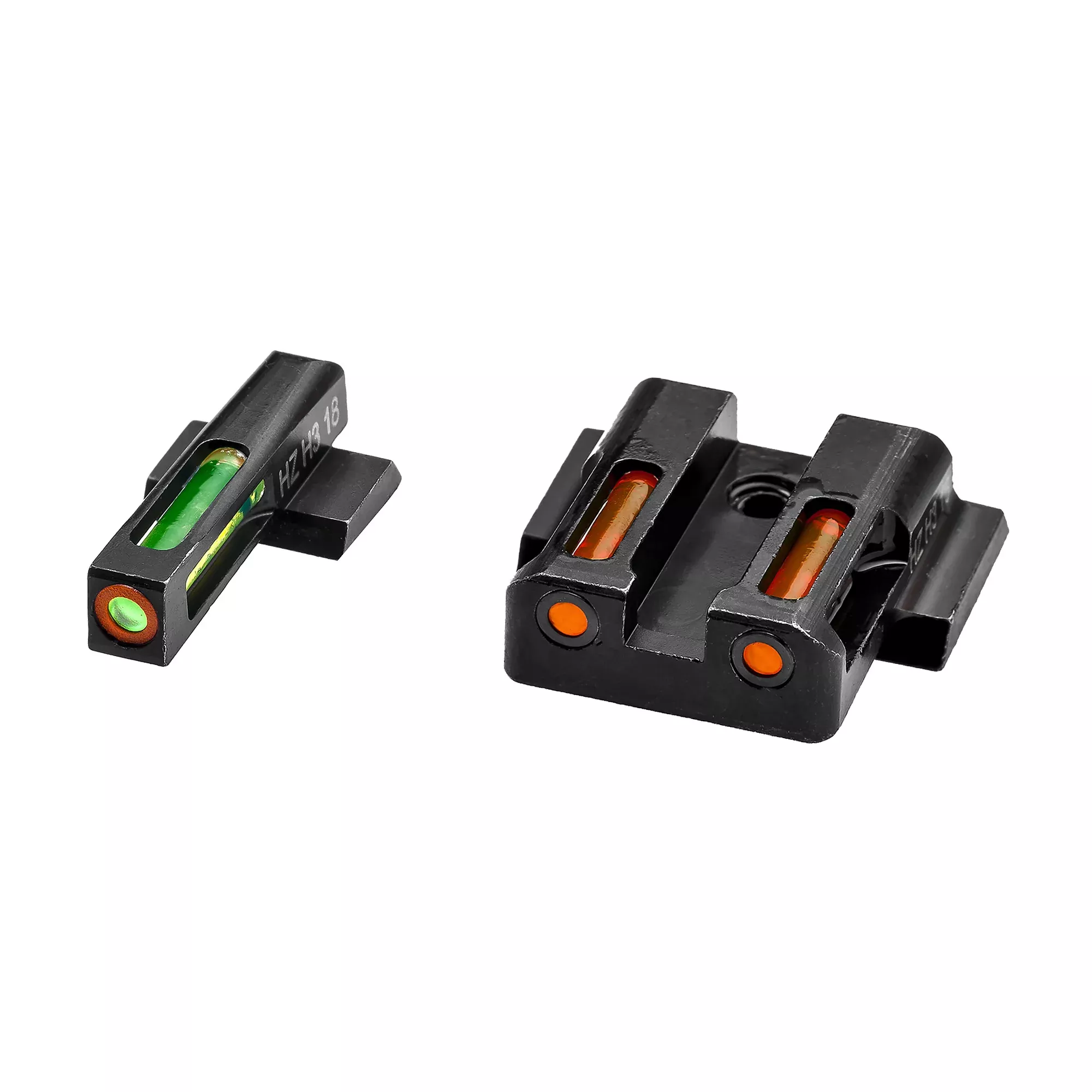 Hi-Viz H3 Tritium Night Sight Set for M&P Shield – Green Front / Orange Rear