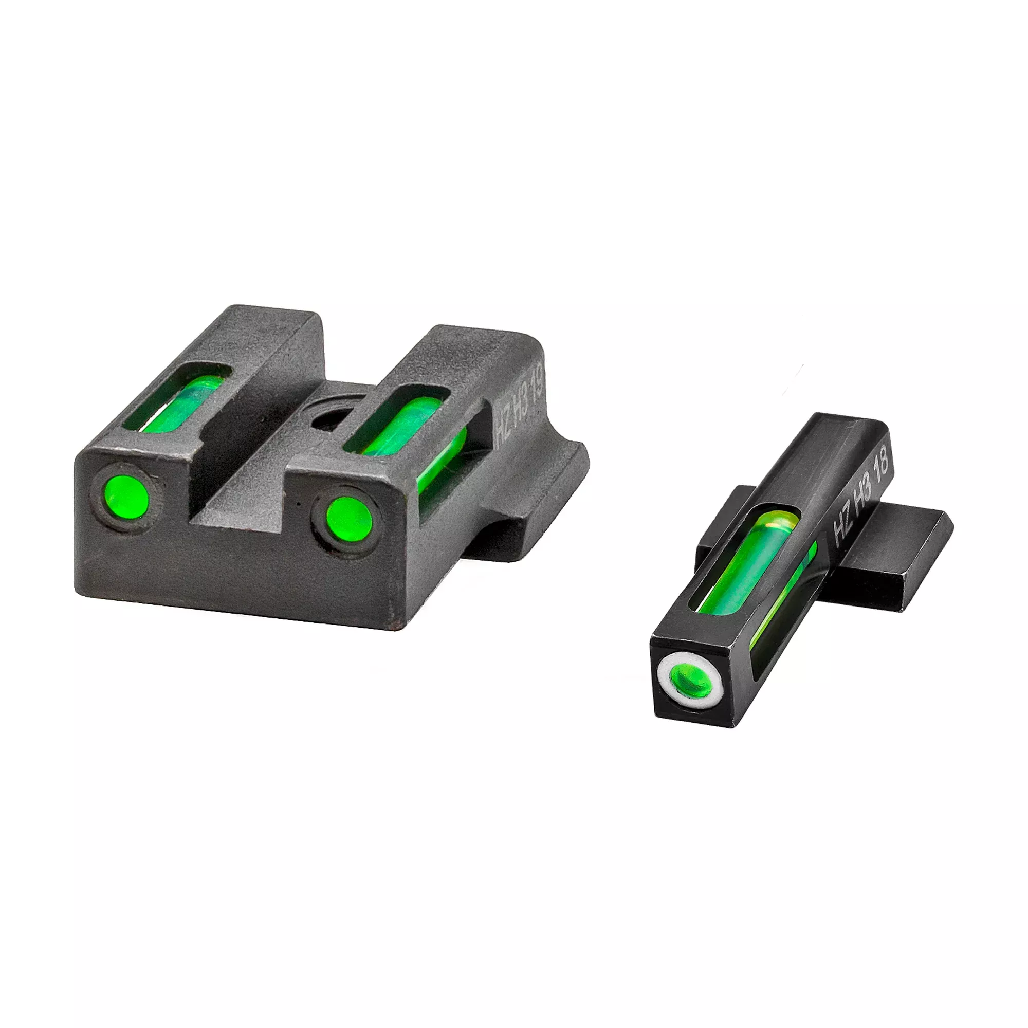 Hi-Viz H3 Tritium Night Sight Set for S&W M&P 9 Shield EZ – Green Front/Green Rear