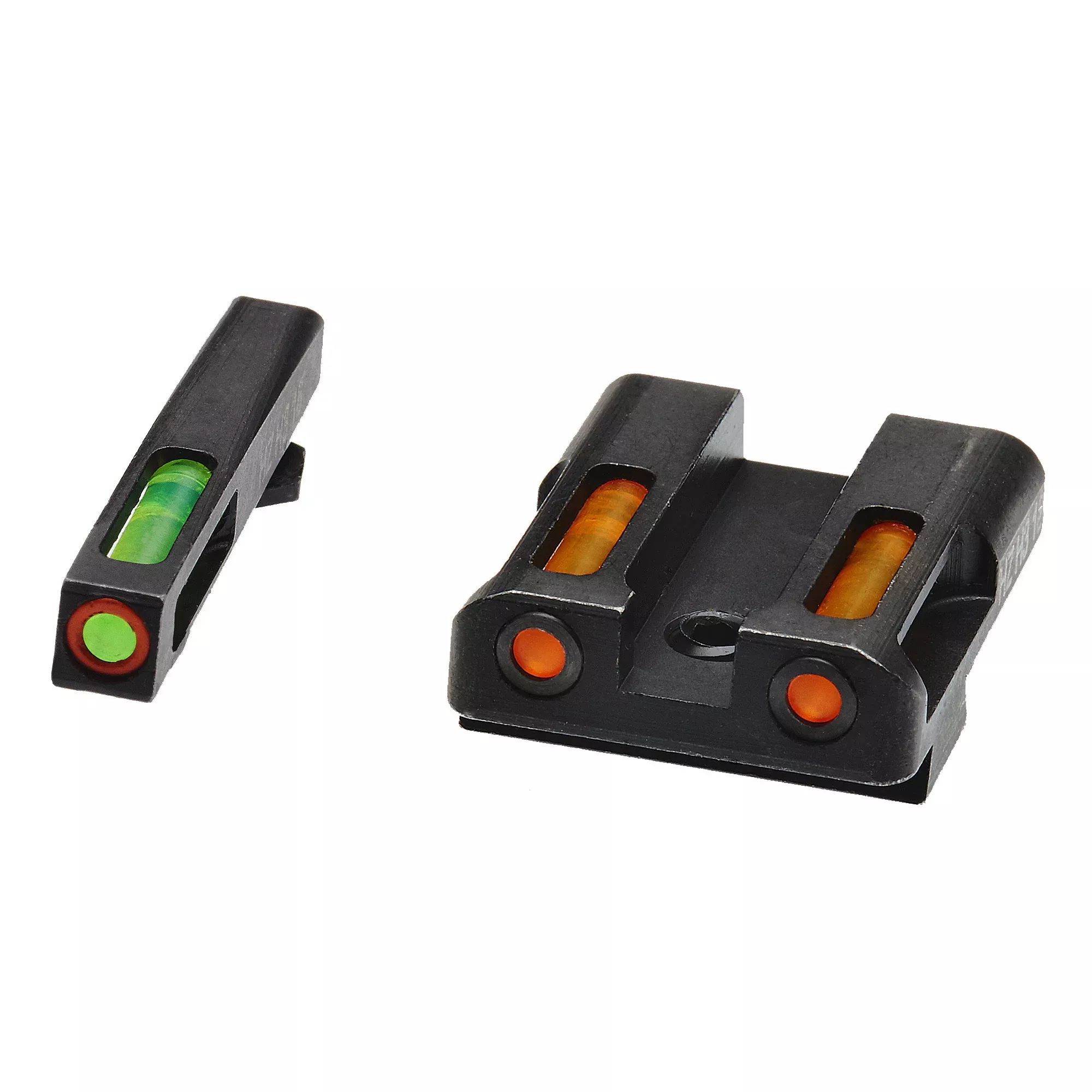Hi-Viz H3 Tritium Night Sights for Glock 17/19 – Green/Orange Front