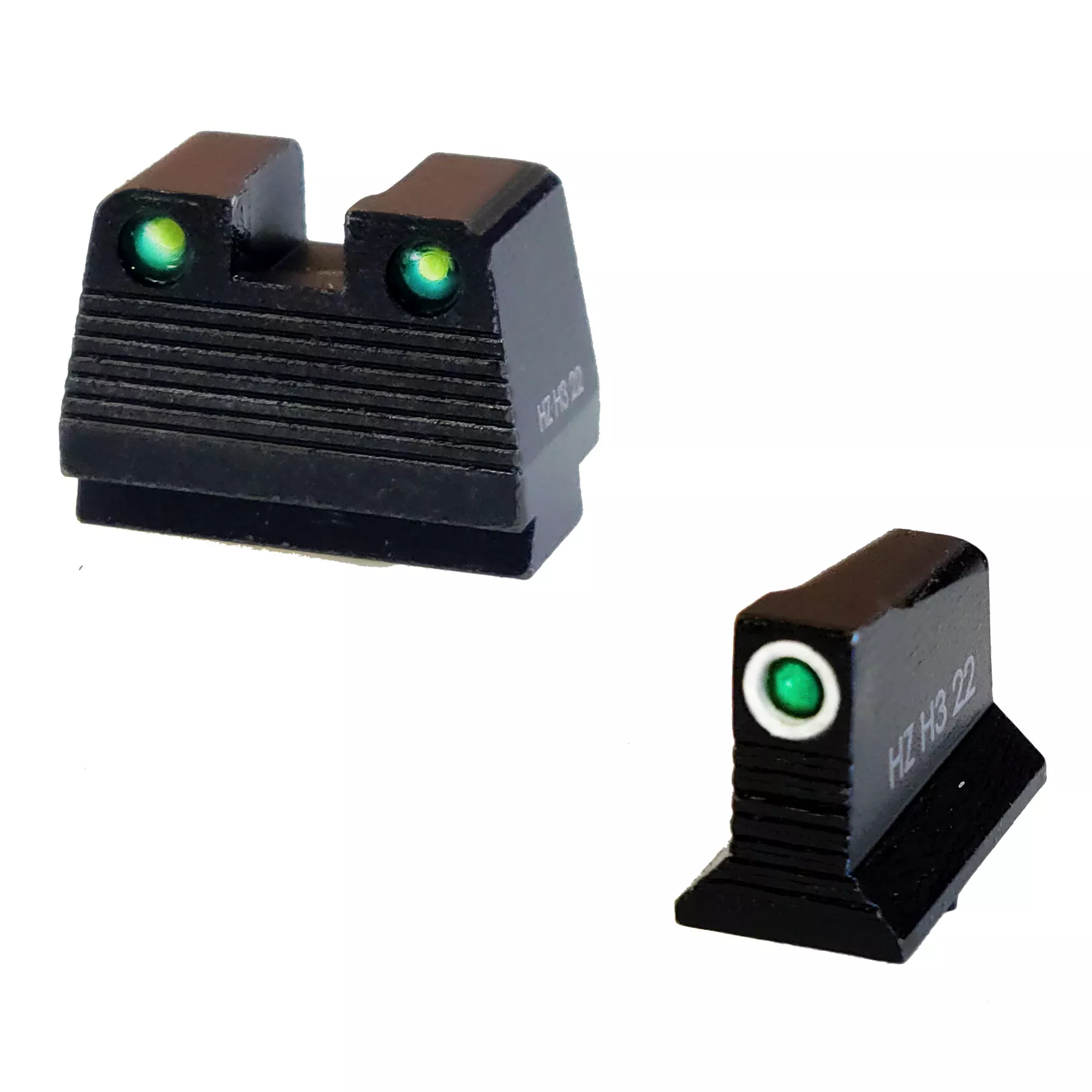 HI-VIZ N2 Night Sight for Glock MOS – Green Front with White Ring