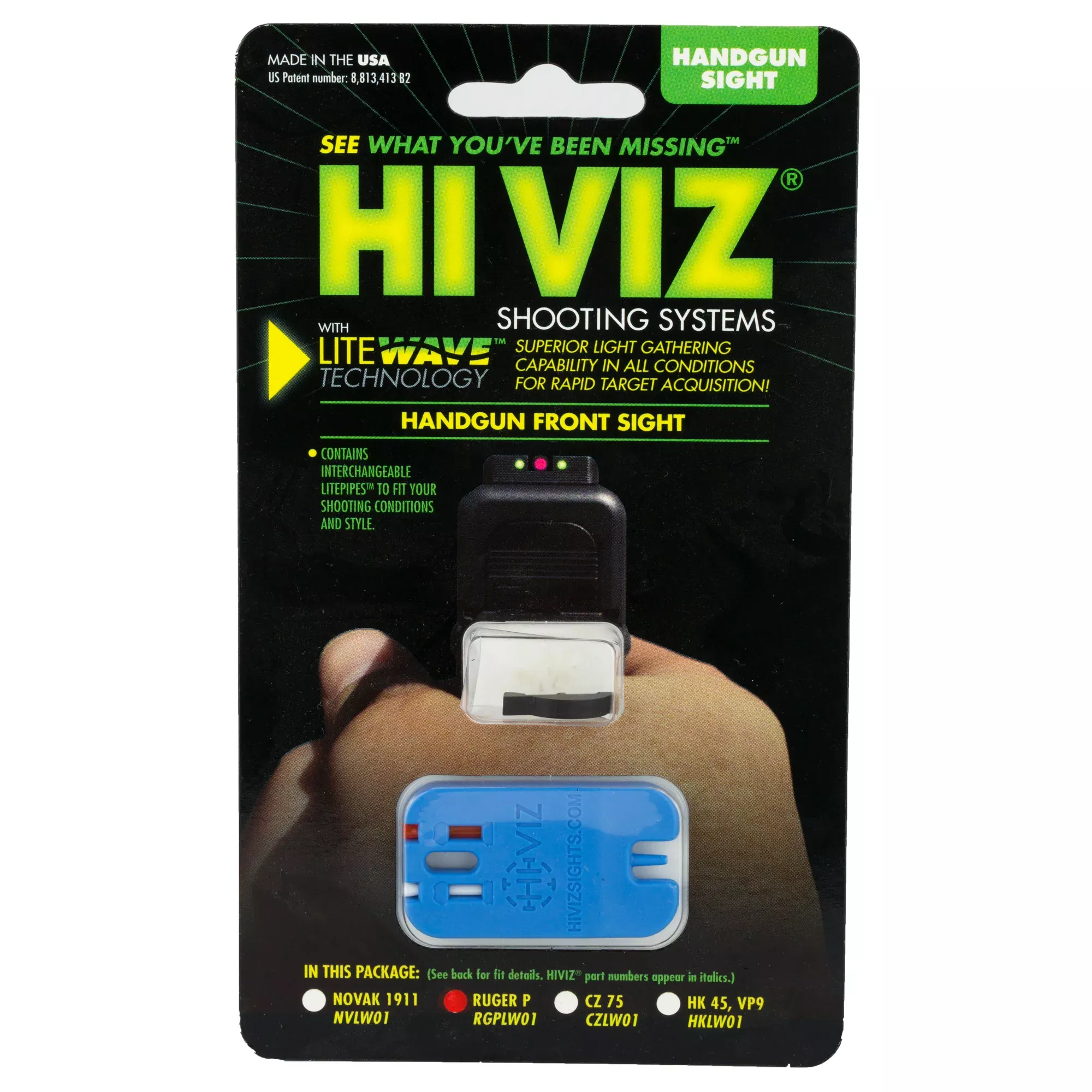 Hi-Viz NPRGPLW01 LiteWave Front Sight – Ruger P-Series Pistols