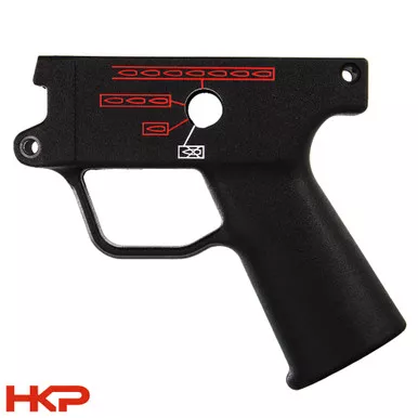 HK MP5K Trigger Housing - 4 Position Pictogram 0,1,3,F - Push Pin - 9mm