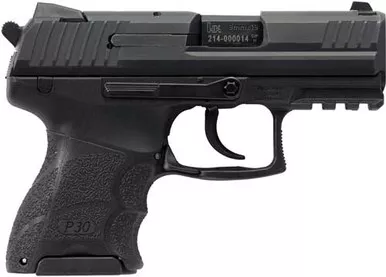 HK P30SKS DA/SA 9mm, 3.27" Barrel, 15rd, Polymer Frame, Black, Night Sights