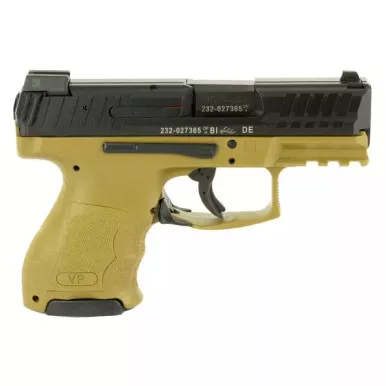 HK VP9SK 9MM 3.39" 3-10RD MAGAZINES FDE TRITIUM NIGHT SIGHTS