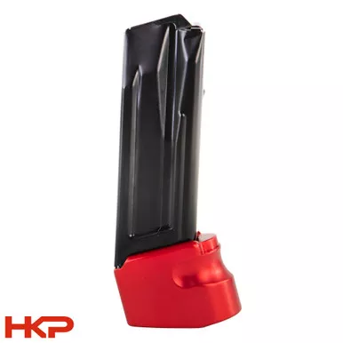 HK VP9SK, P30SK Magazine with Finger Rest - 15 Round - 9mm - Red