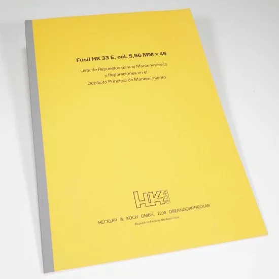 HK33 SPARE PARTS CATALOG, SPANISH