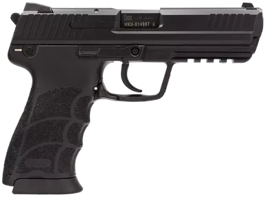 HK45 .45 ACP Semi Auto Pistol 4.46" Barrel 10 Rounds Fixed Sights V1 DA/SA Polymer Frame Matte Black Finish