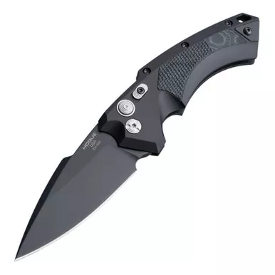 Hogue 34539 EX-A05 Automatic Folding Knife 3.50" Black CPM 154 Spear Point Blade, Black G-Mascus G10 Handle