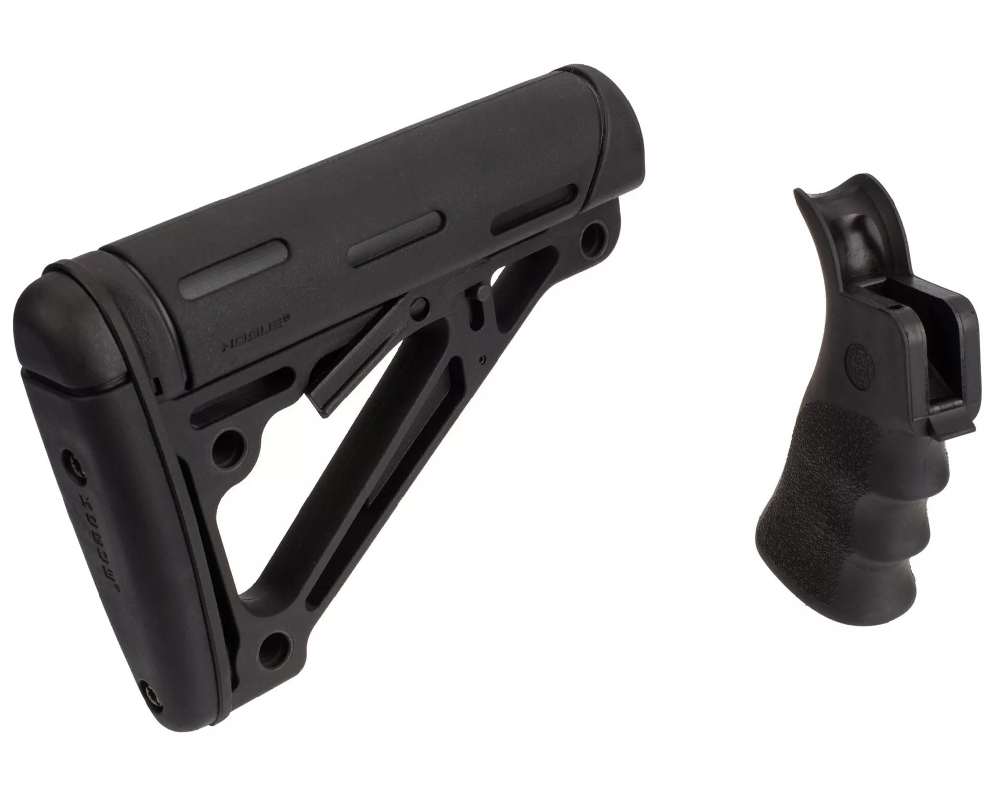 Hogue AR-15 Finger Groove Beavertail Grip and OverMolded Collapsible Buttstock