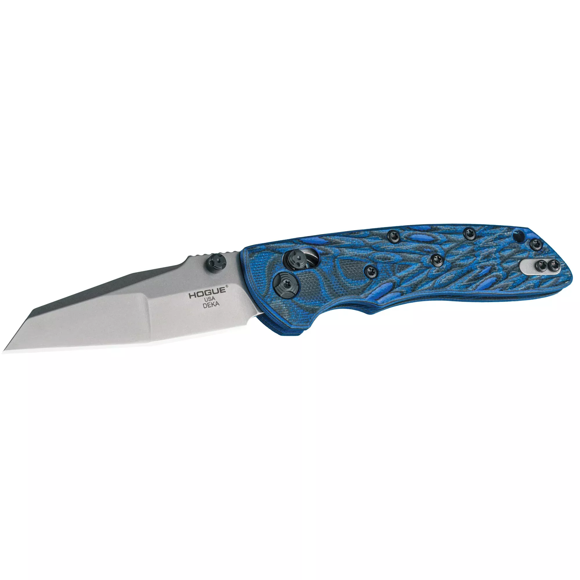 Hogue Deka ABLE Lock Folding Knife 3.25" – Blue Lava G10