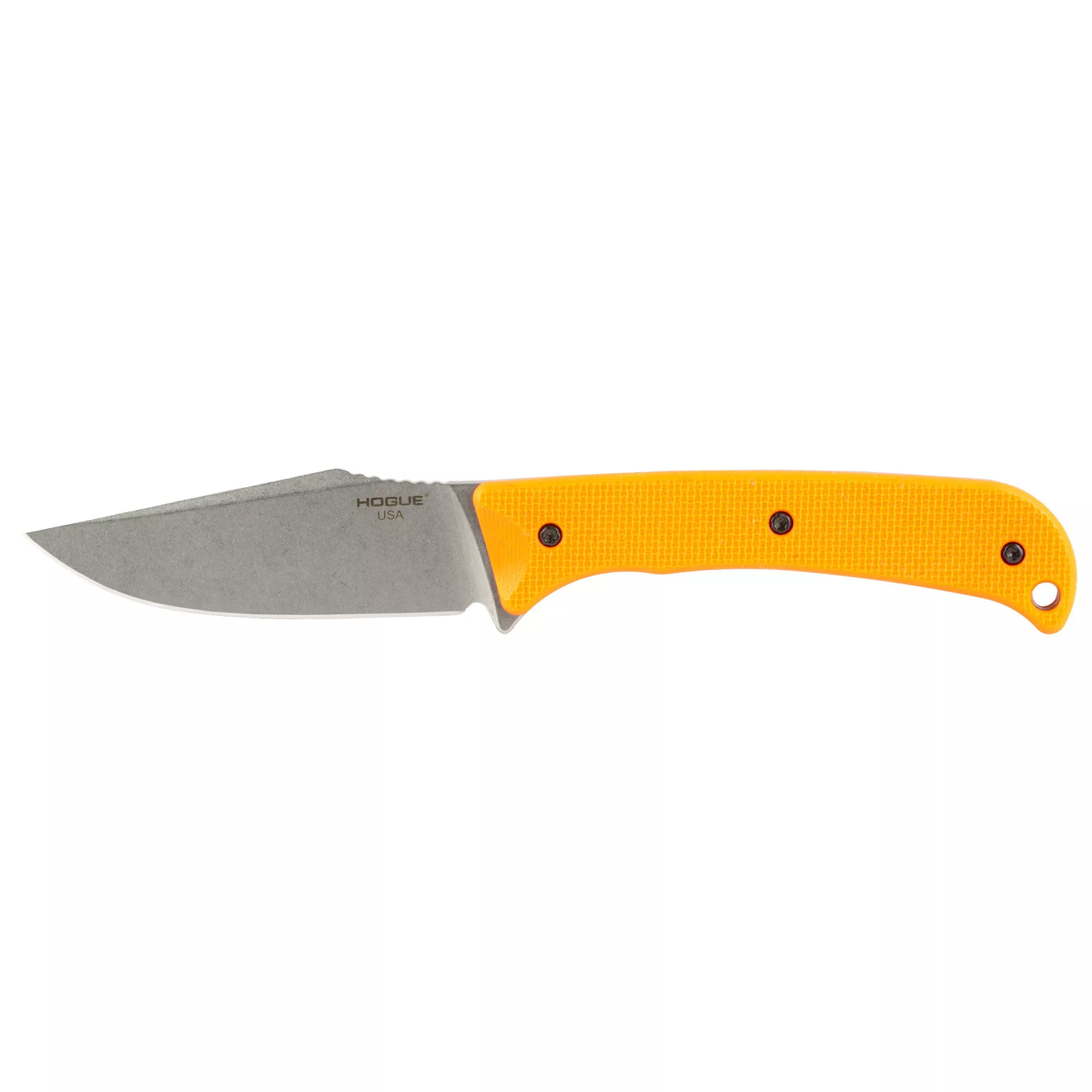 Hogue Extrak Fixed Blade Knife Plain Edge Clip Point Blade 3.3" Orange G10 Handle