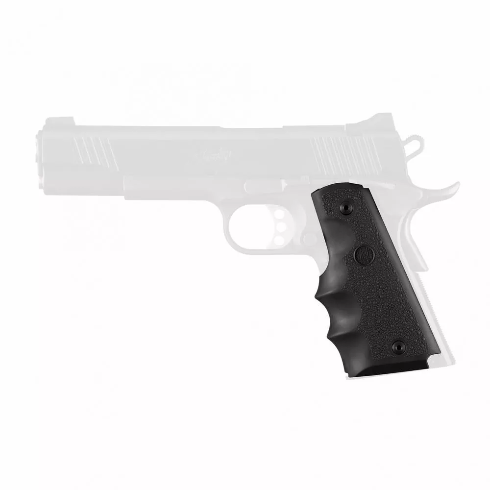 Hogue OverMolded Rubber Grip 1911 Gov w/Finger Grooves