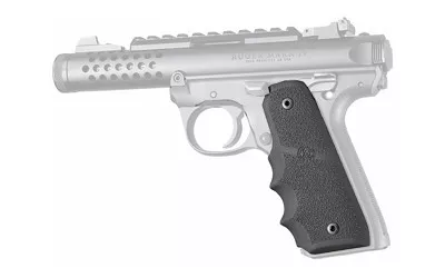 Hogue OverMolded Rubber Grip w/Finger Groves Ruger 22/45