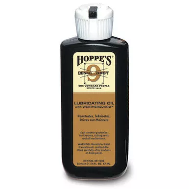 Hoppe's BR1003 No. 9 Bench Rest Lubricating Oil w/ Weatherguard - 2.25 oz Bottle