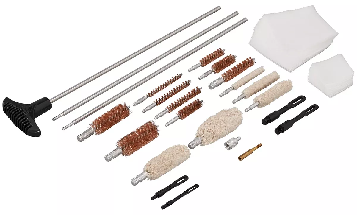 Hoppe's UAC76 Universal Accessory Cleaning Kit Multi-Caliber/Silver Hard Case