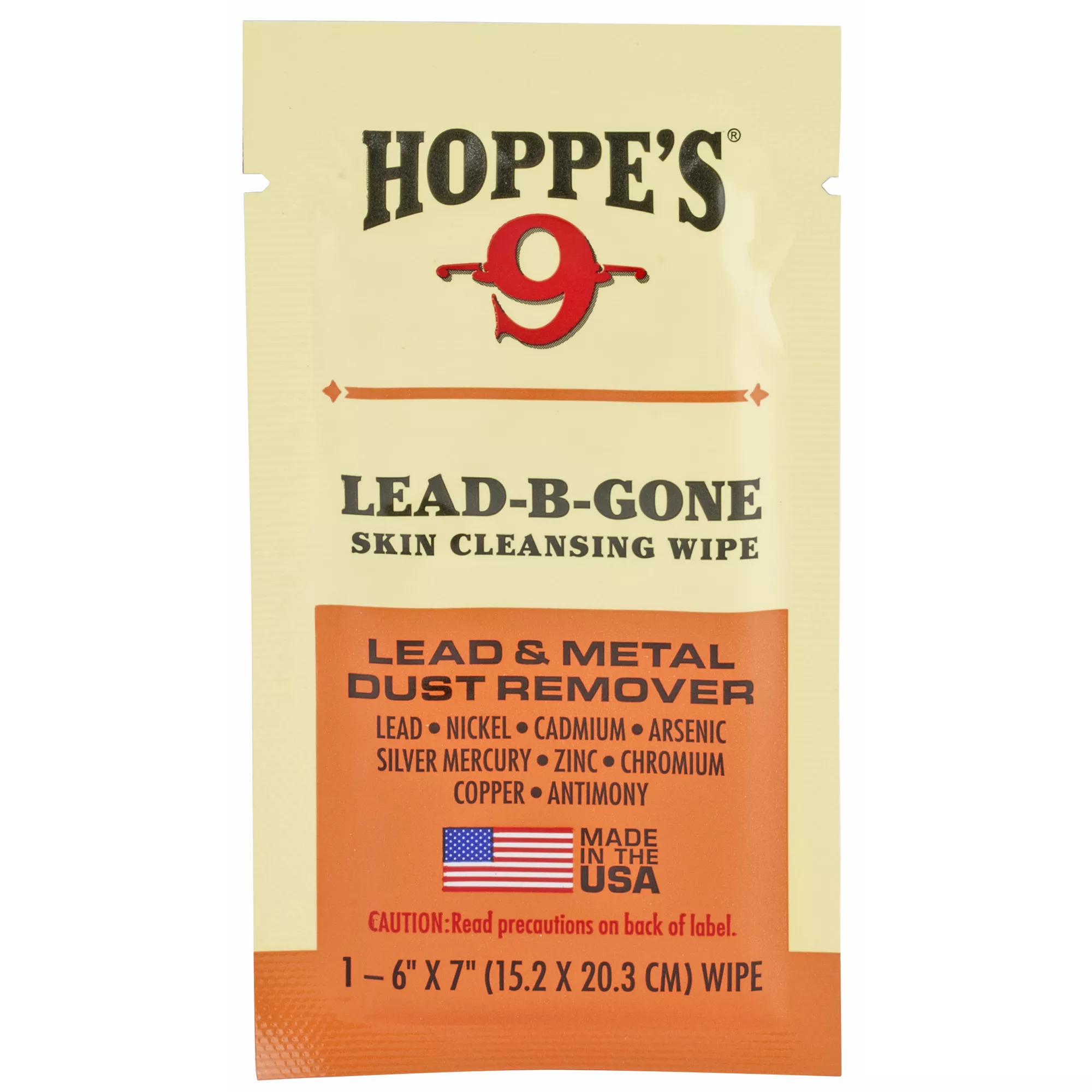 Hoppes Lead Be Gone Wipe 6 Count