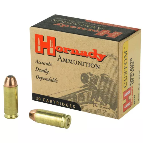 Hornady Custom 10MM 180 Gr XTP 20 Round Box