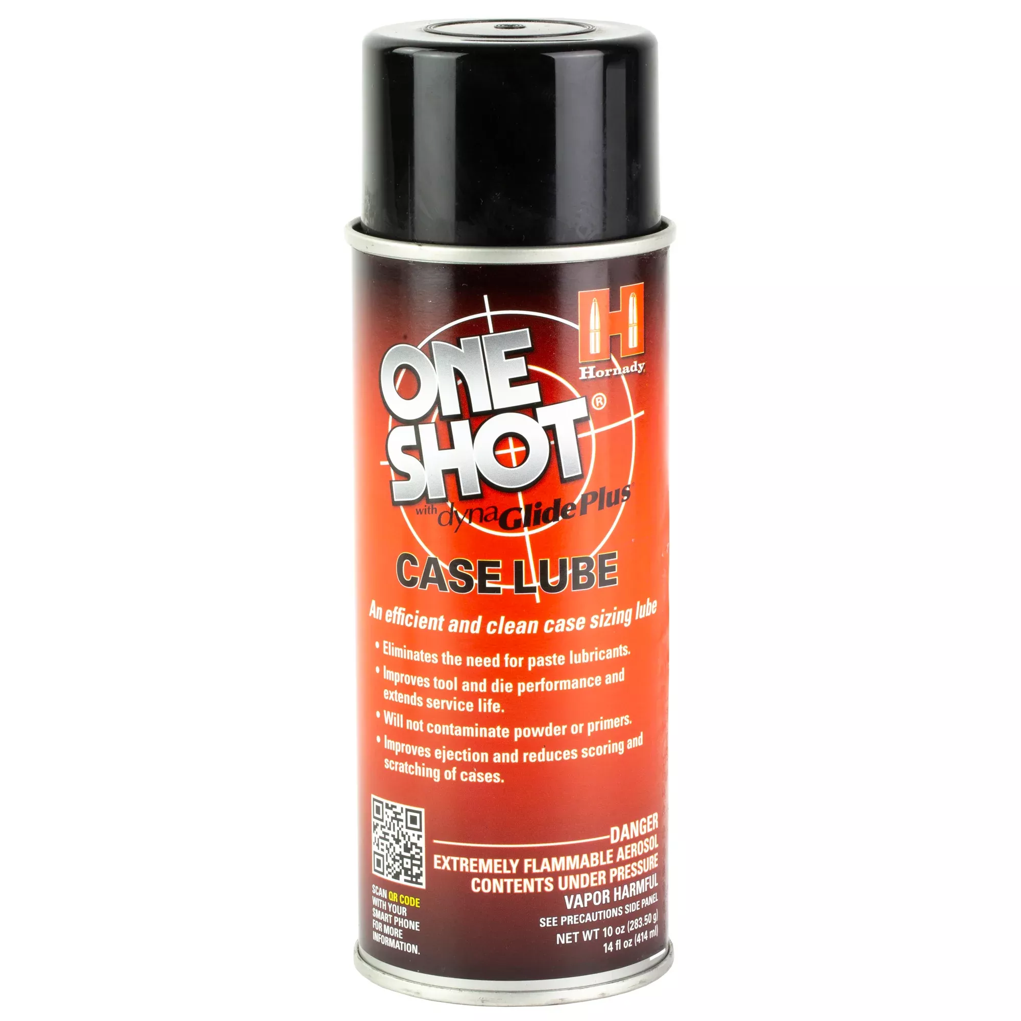 Hornady One Shot Case Lube Spray – 10 oz Aerosol for Reloading
