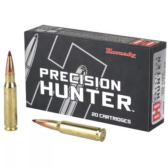 HORNADY PRECISION HUNTER 308 WINCHESTER 178GR ELD-X, 20RD/BOX