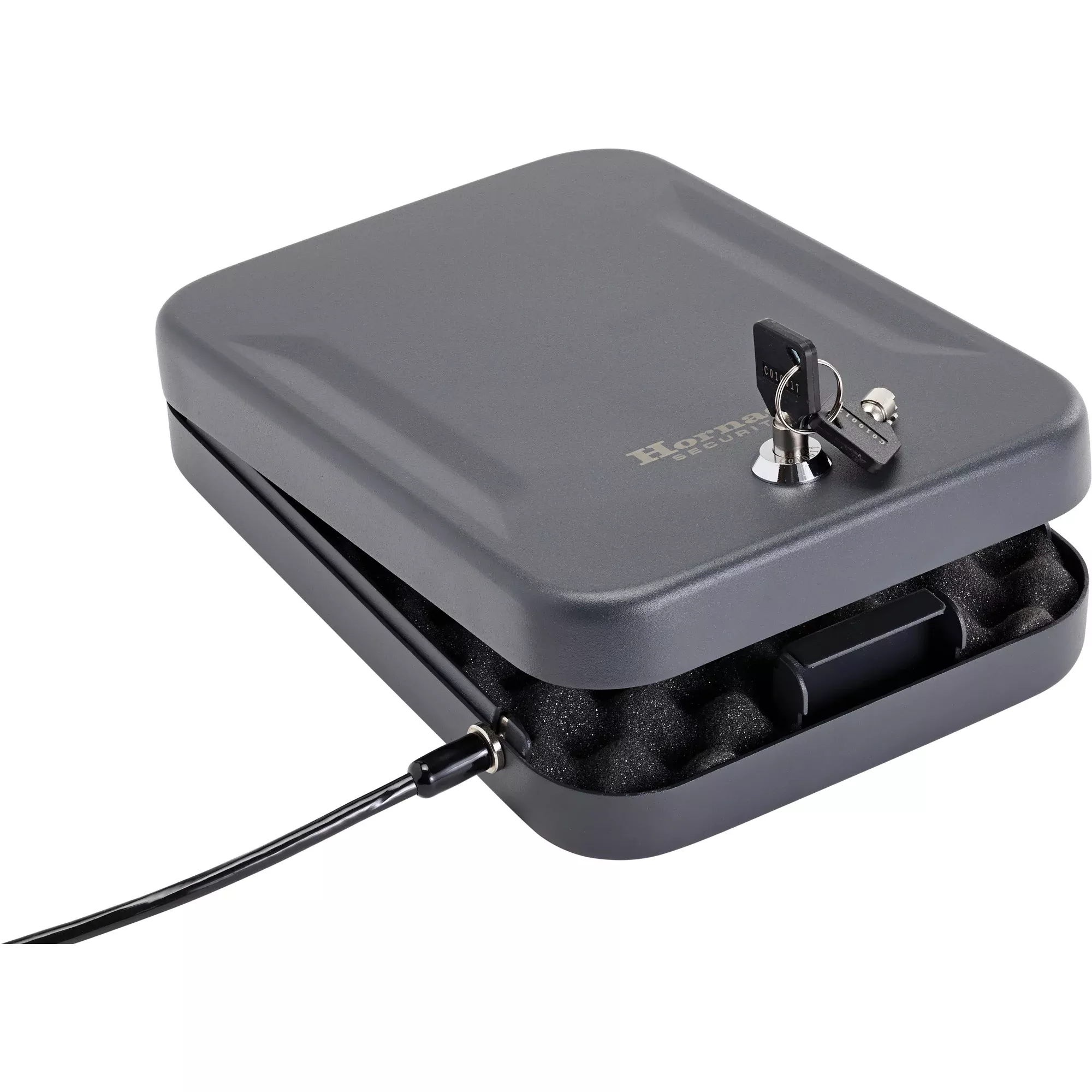 Hornady Security Lock Box XL – Extra-Capacity Handgun Safe with Key Lock