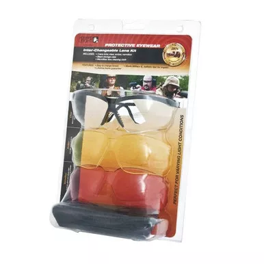Howard Leight HL-R-01637 Howard Leight Genesis Combo Multi-Pack Lens, Clear|Amber|Vermillion - Black