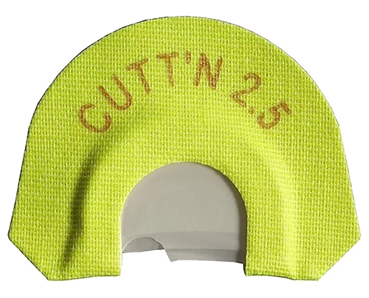 HS Strut 05904 Cuttn 2.5Diaphragm Call Double Reed Attracts Turkeys Yellow