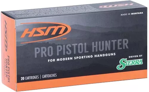 HSM 460SW5N Pro Pistol460 S&W Mag 300 gr Jacketed Soft Point 20 Per Box/ 25 Case
