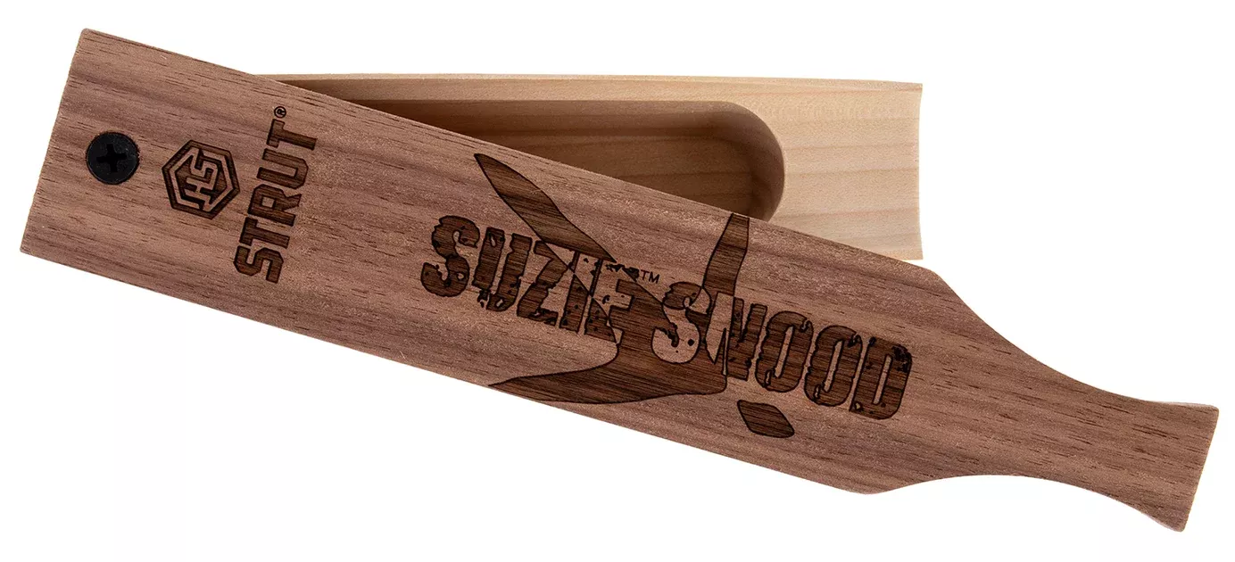 Hunters Specialties HSSTR100169 Suzie Snood Box Call Turkey Sounds Brown Hardwood