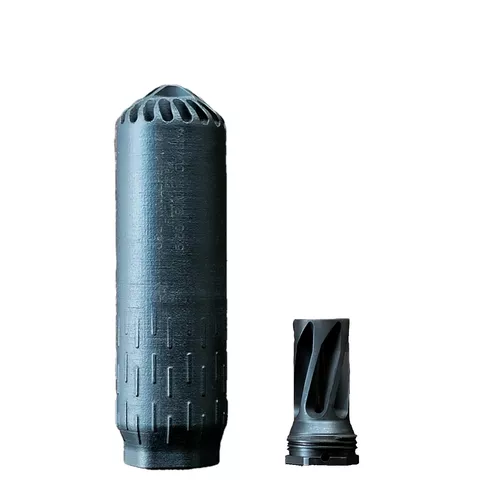 HUXWRX - Flow 556K Suppressor KIT -Black with 1/2X28 Flash Hider