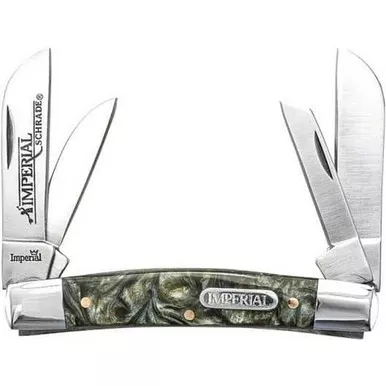 Imperial IMP17CON Congress Folding Pocket Knife 2.10" 3Cr13 Stainless Steel Blade, POM Handle
