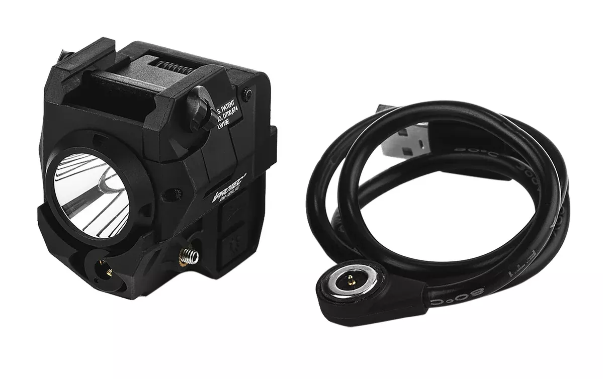 iProtec 6751 RM185LSG Rail-Mount Firearm Light with Green LaserBlack 185 Lumen White Light