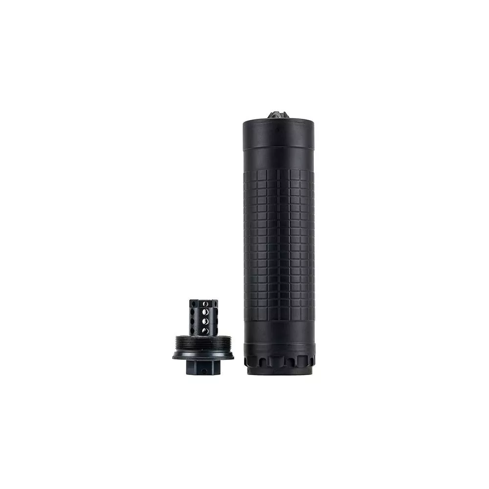 IWI Silencer 6 Direct Thread Suppressor 6mmNickel Alloy/Stainless Steel 1/2-28 HUB-T Mount Black