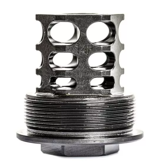 JMAC CUSTOMS 360 MUZZLE BRAKE 14-1LH FACEMOUNT, X20