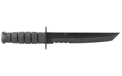 KA-BAR 1245 Fighting Knife 8" Tanto Serrated with Sheath