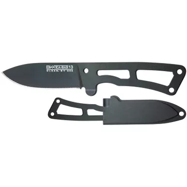KA-BAR BK13CP Becker Remora Fixed Knife 5.13" Drop Point 1095 Cro-Van Blade, Black 1095 Cro-Van Handle