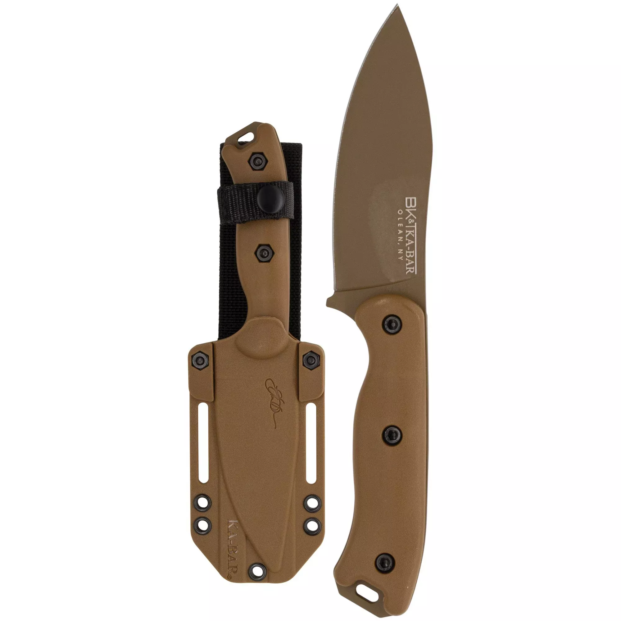 KA-BAR BK19 Becker Nessmuk Fixed Blade – 6.5" Drop Point